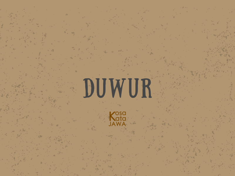 Duwur artinya