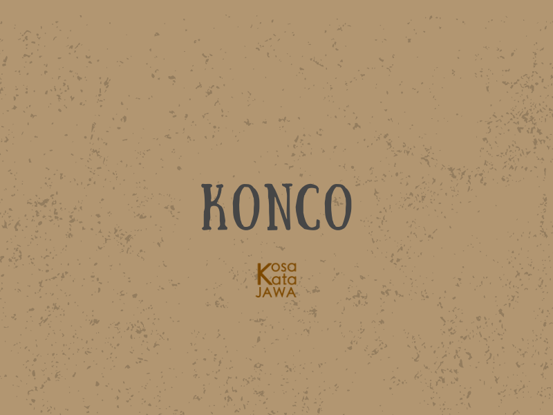 Konco artinya