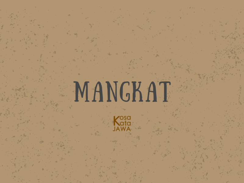 Mangkat artinya