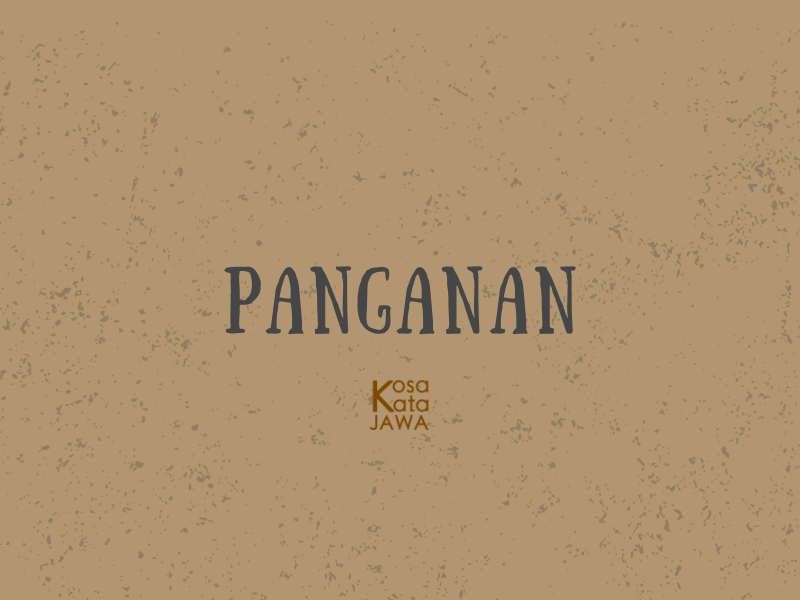 Panganan artinya