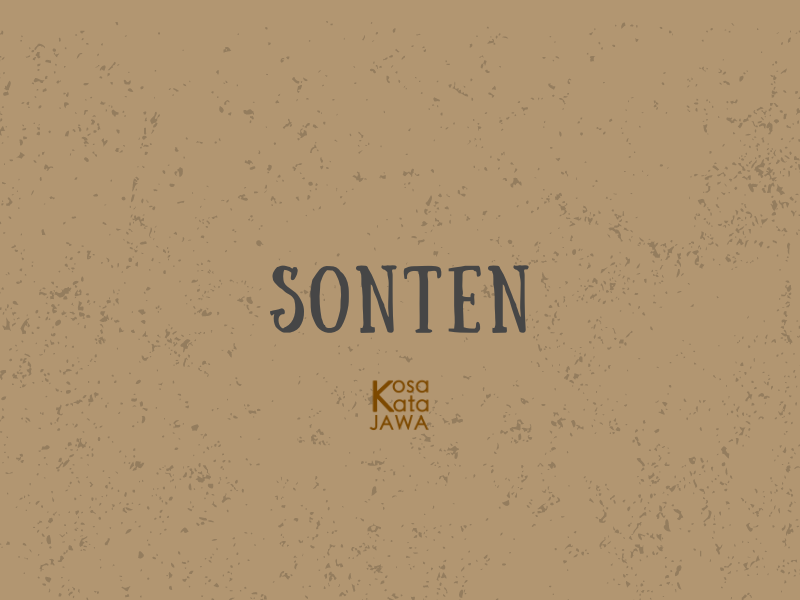 Sonten artinya