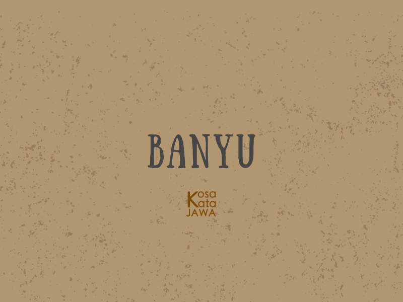 Banyu artinya