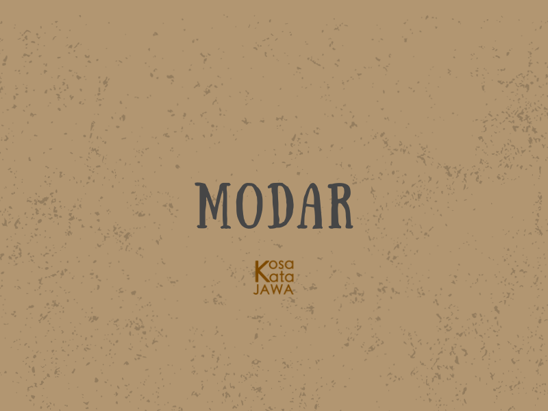 Modar artinya