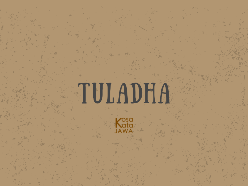 Tuladha artinya