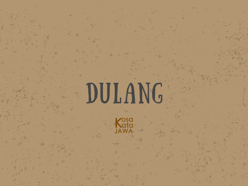 Dulang artinya