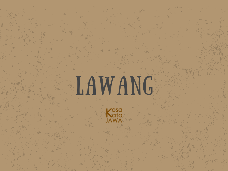 Lawang artinya