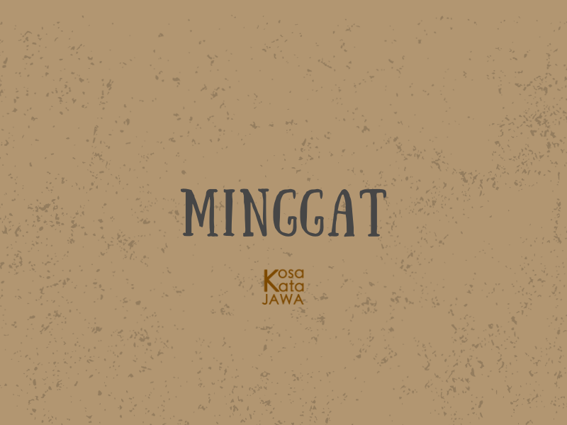 Minggat artinya