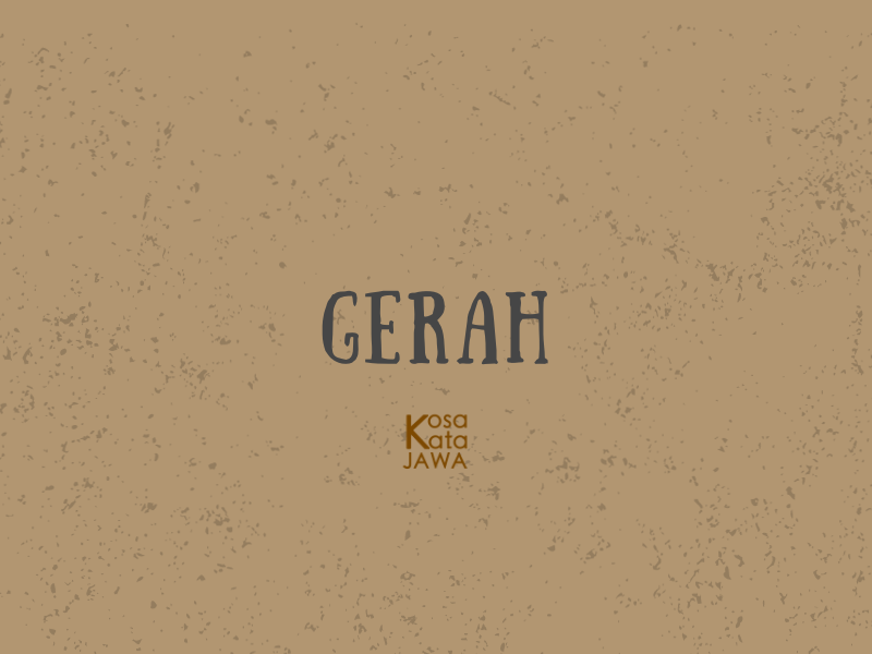 Gerah artinya