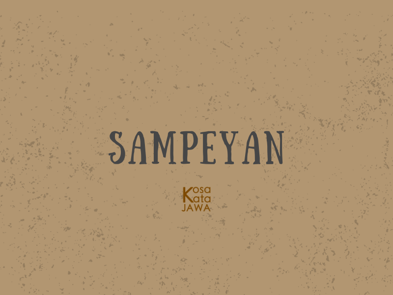 Sampeyan artinya