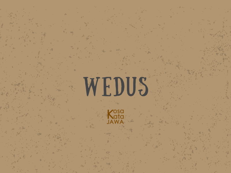 Wedus artinya