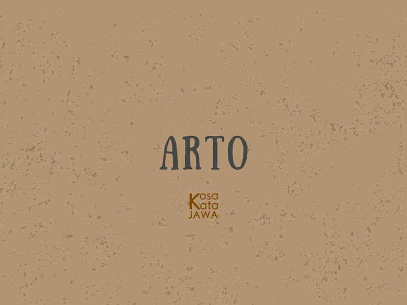 Arto artinya