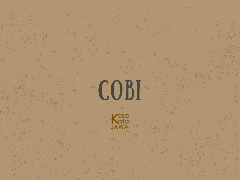 Cobi artinya