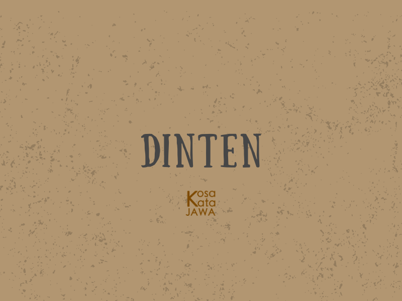 Dinten artinya