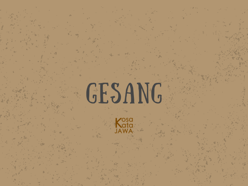 Gesang artinya