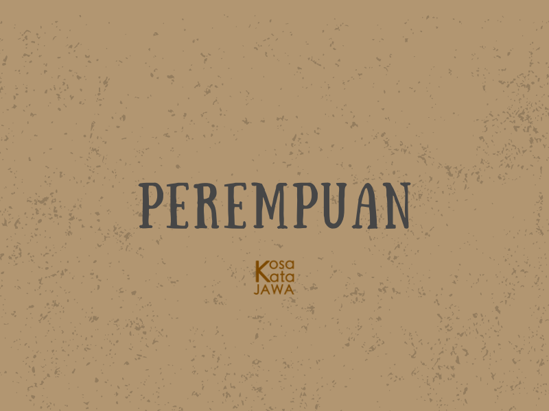 Bahasa jawanya perempuan