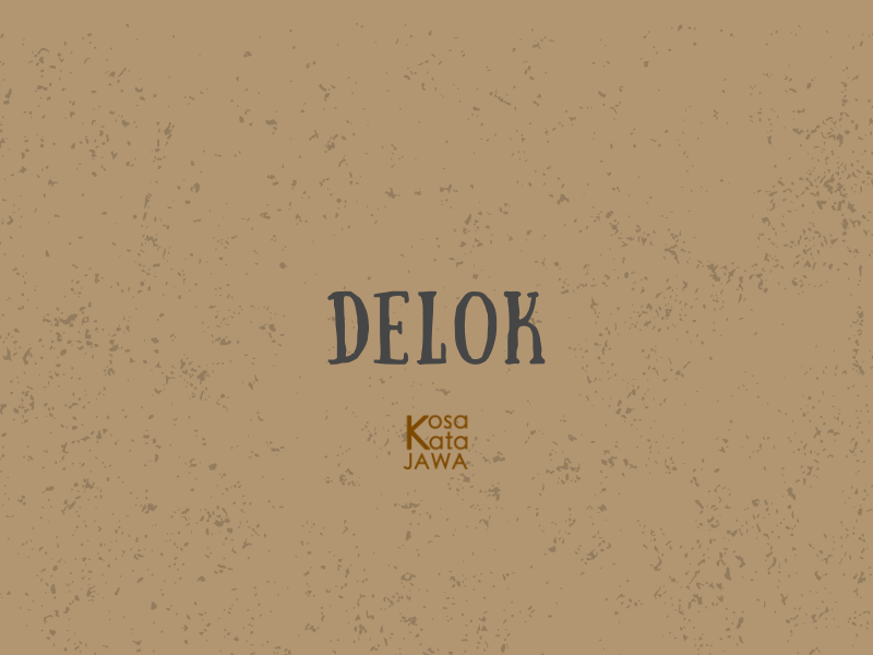 Delok artinya