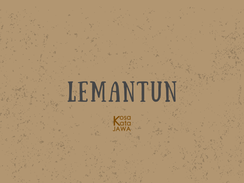 Lemantun artinya