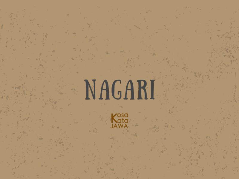 Nagari artinya