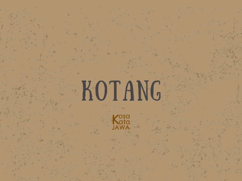 Kotang artinya