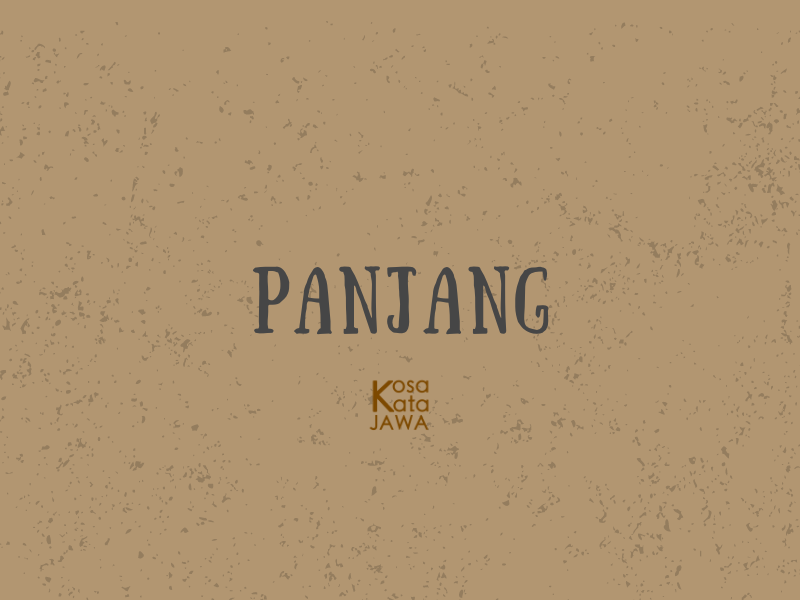 Bahasa jawanya panjang