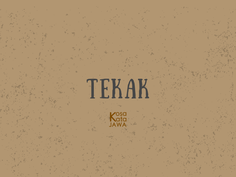 Tekak artinya