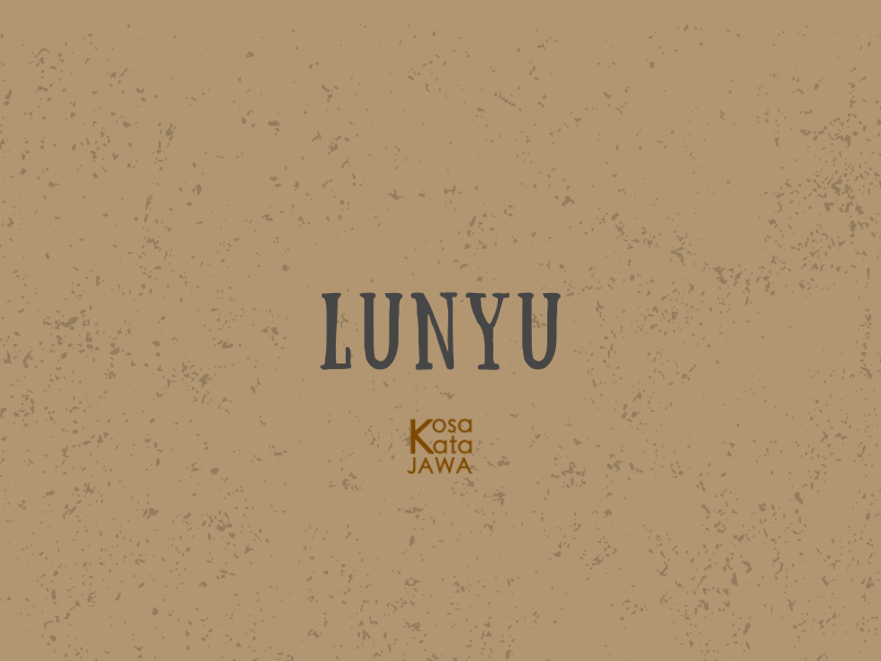 Lunyu artinya