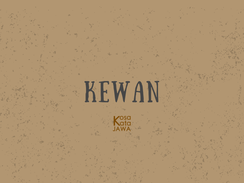 Kewan artinya