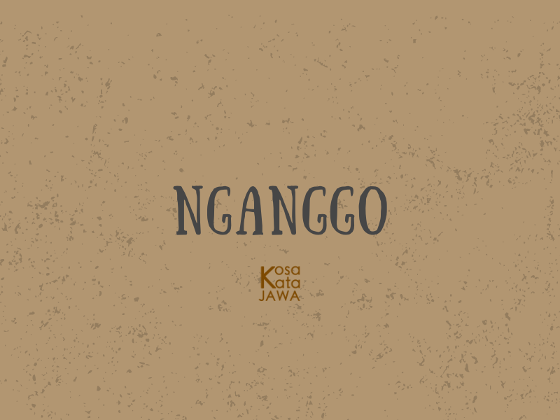 Nganggo artinya