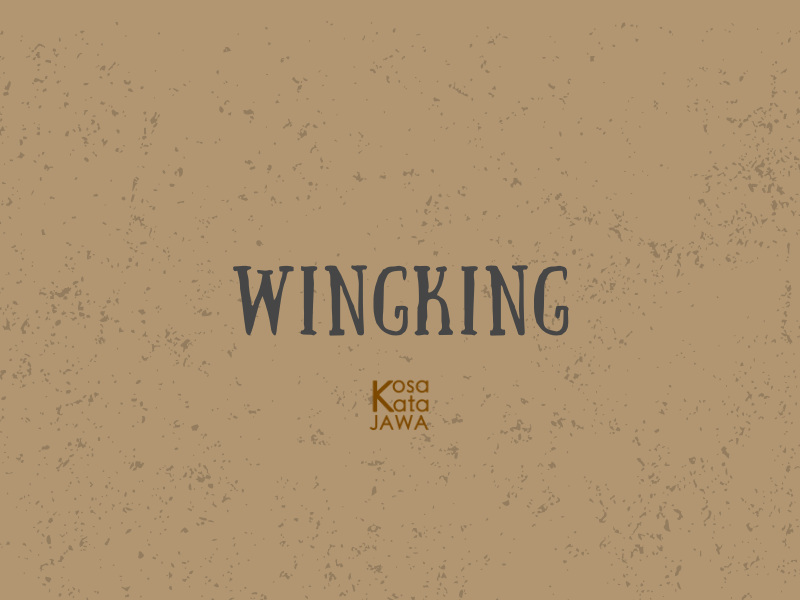 Wingking artinya