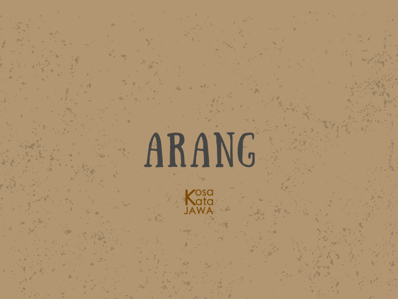 Arang artinya