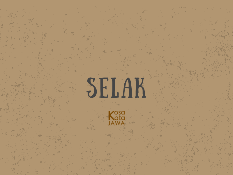 Selak artinya