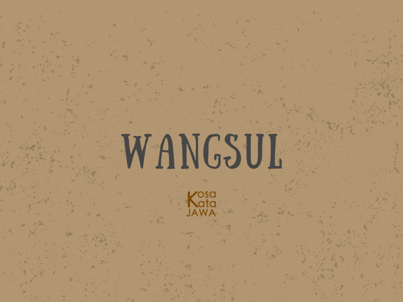 Wangsul artinya