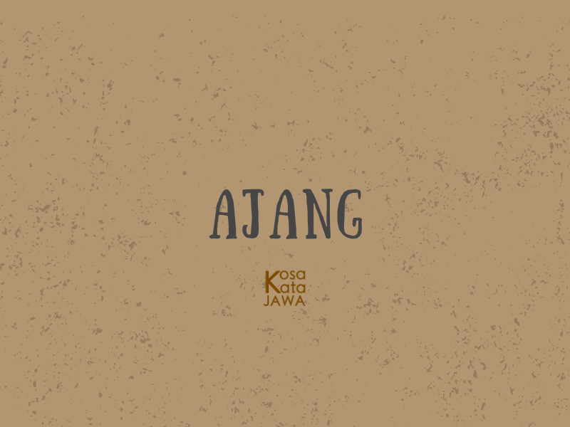 Ajang artinya