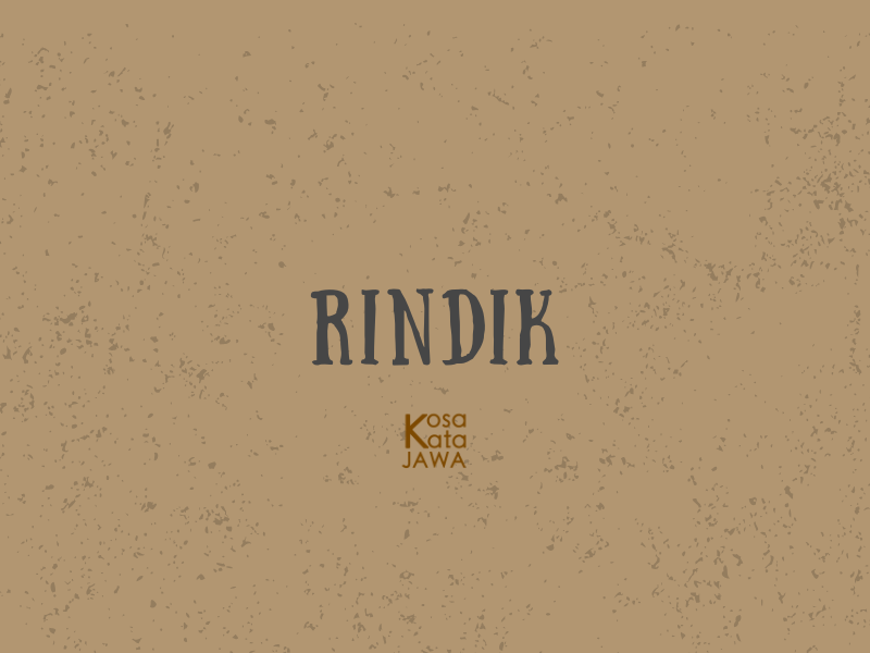 Rindik artinya