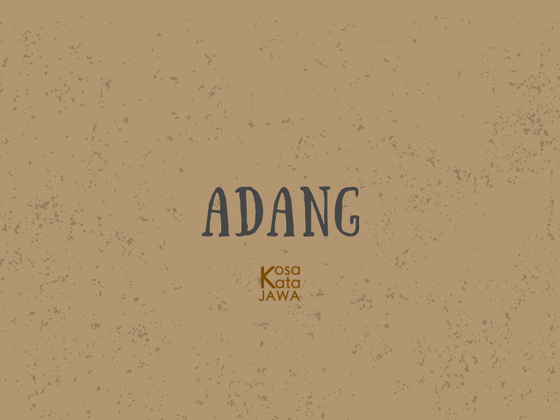 Adang artinya