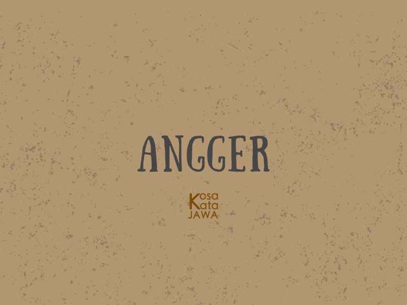 Angger artinya