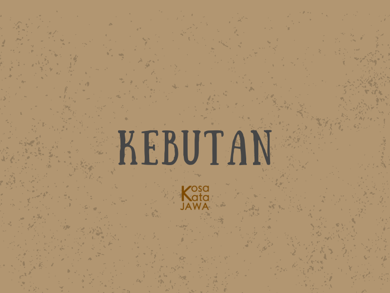 Kebutan artinya