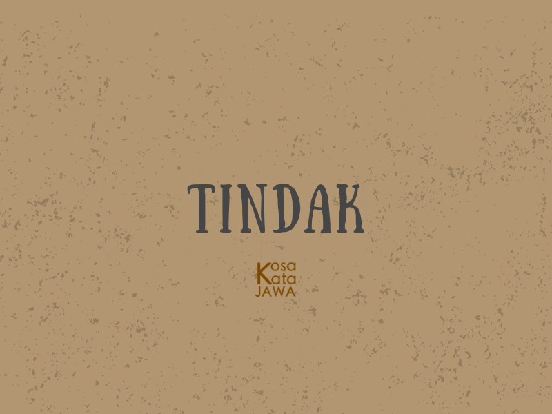 Tindak artinya