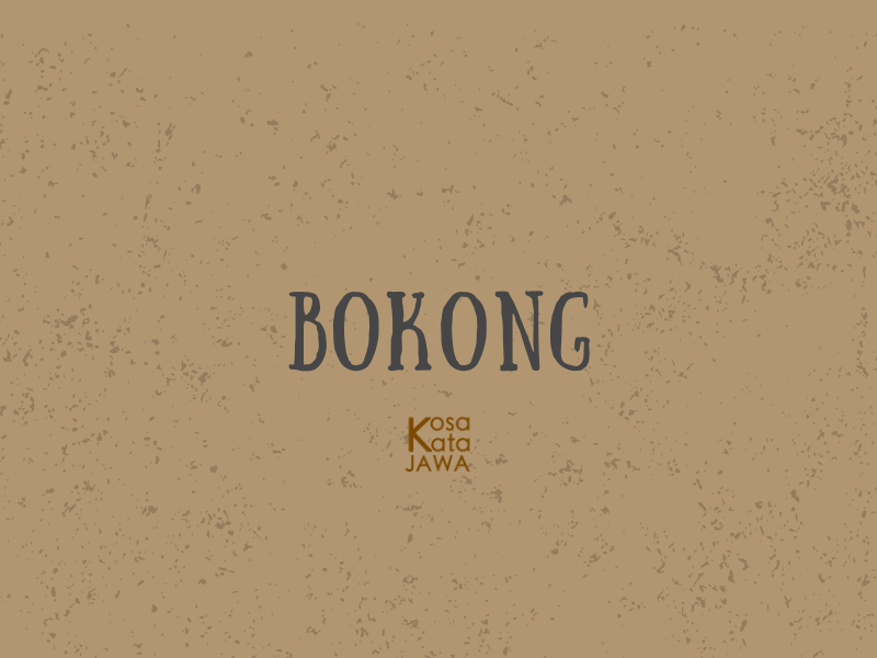 Bokong artinya