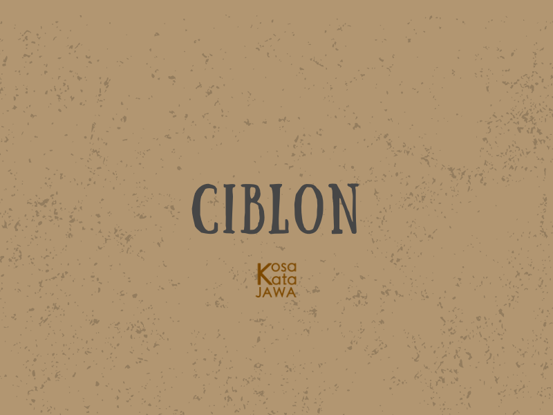 Ciblon artinya