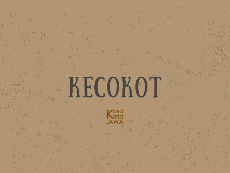 Kecokot artinya