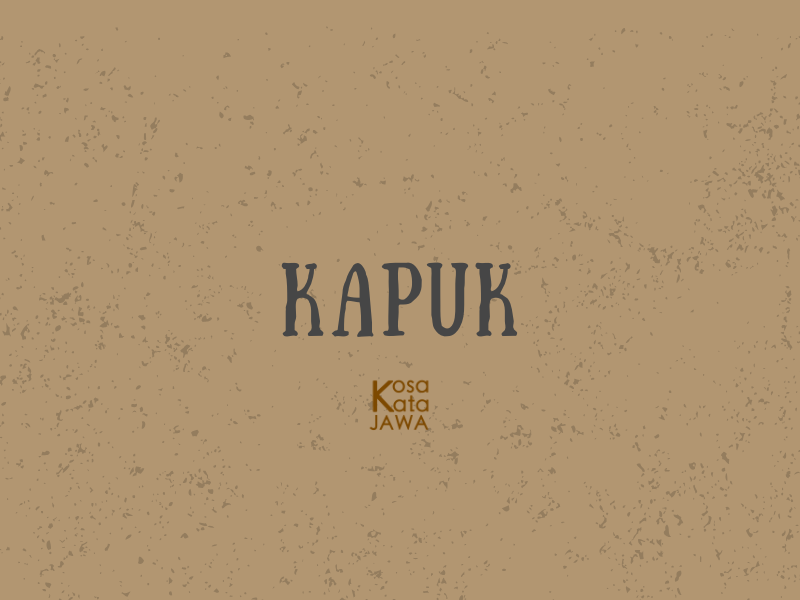 Kapuk artinya