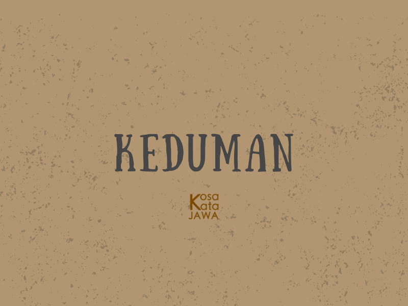 Keduman artinya