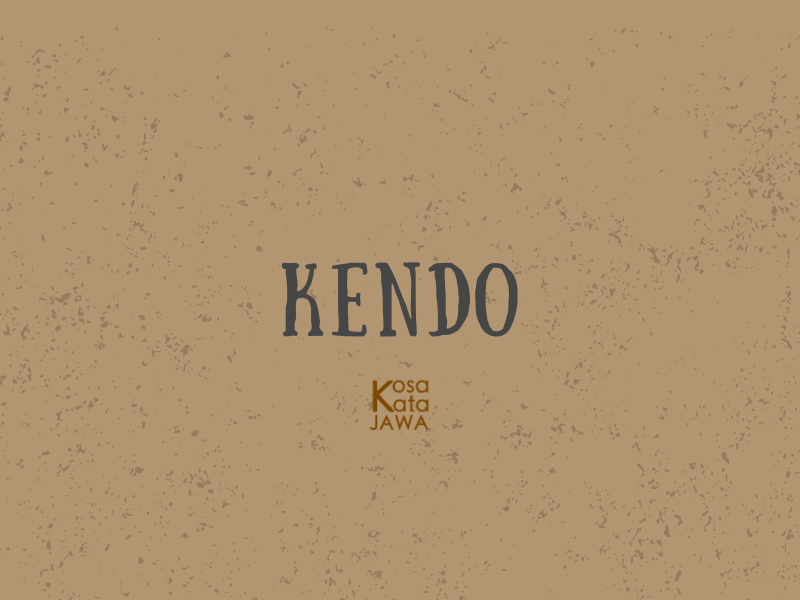 Kendo artinya