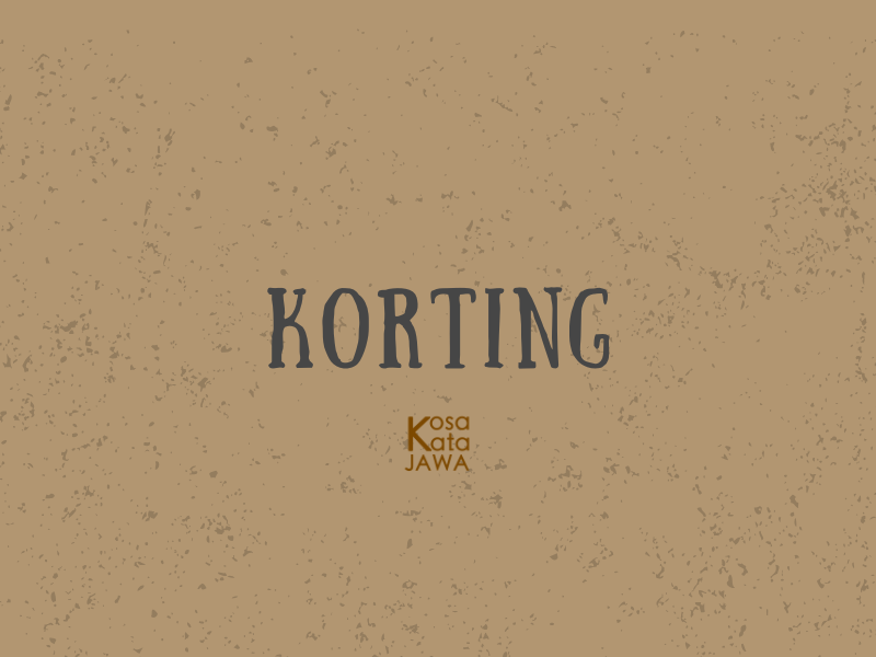 Korting artinya