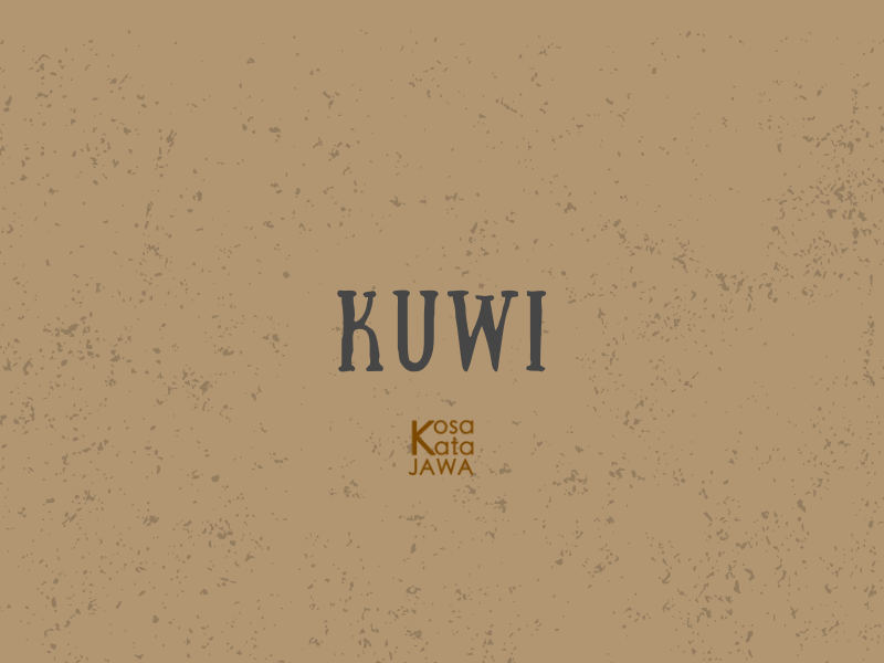 Kuwi artinya