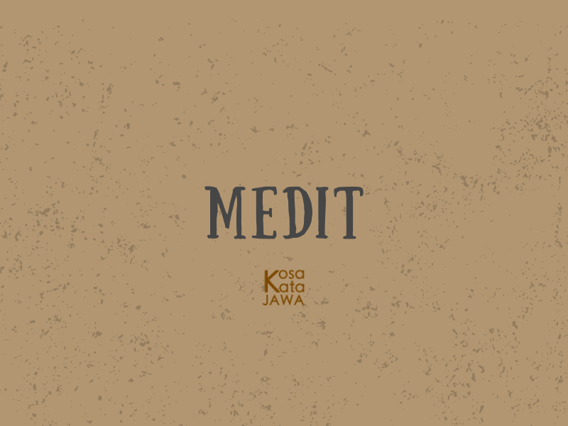 Medit artinya