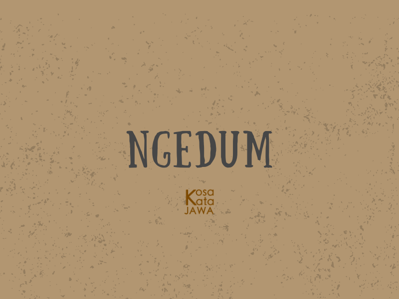 Ngedum artinya