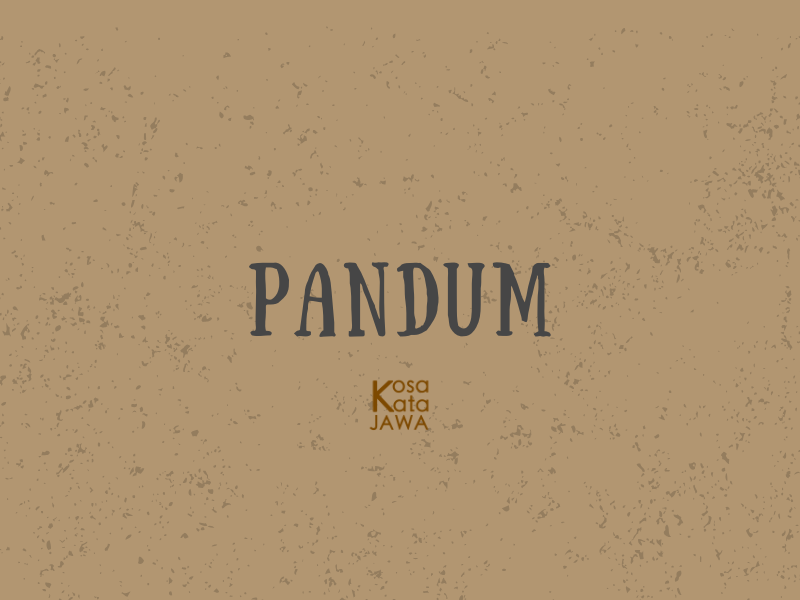 Pandum artinya