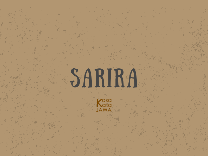 Sarira artinya